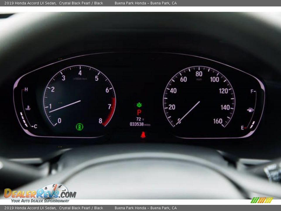 2019 Honda Accord LX Sedan Crystal Black Pearl / Black Photo #29