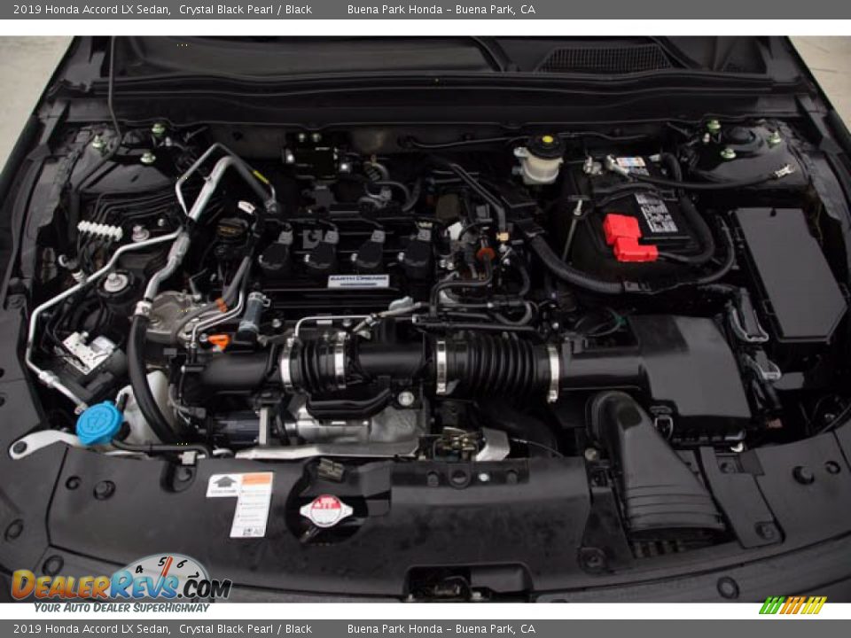 2019 Honda Accord LX Sedan Crystal Black Pearl / Black Photo #35