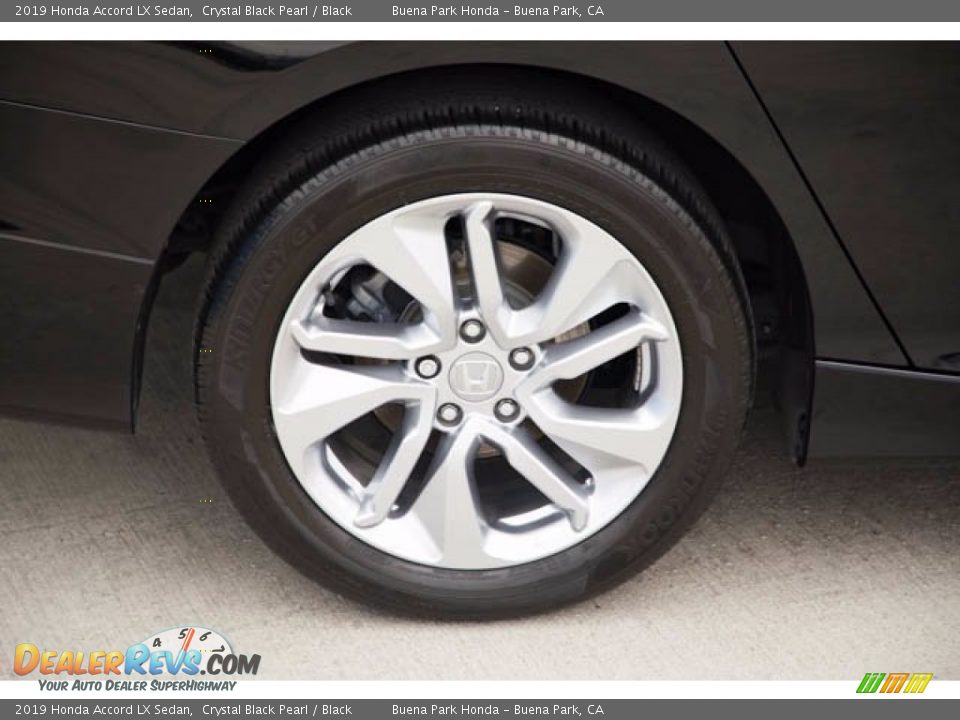 2019 Honda Accord LX Sedan Crystal Black Pearl / Black Photo #36