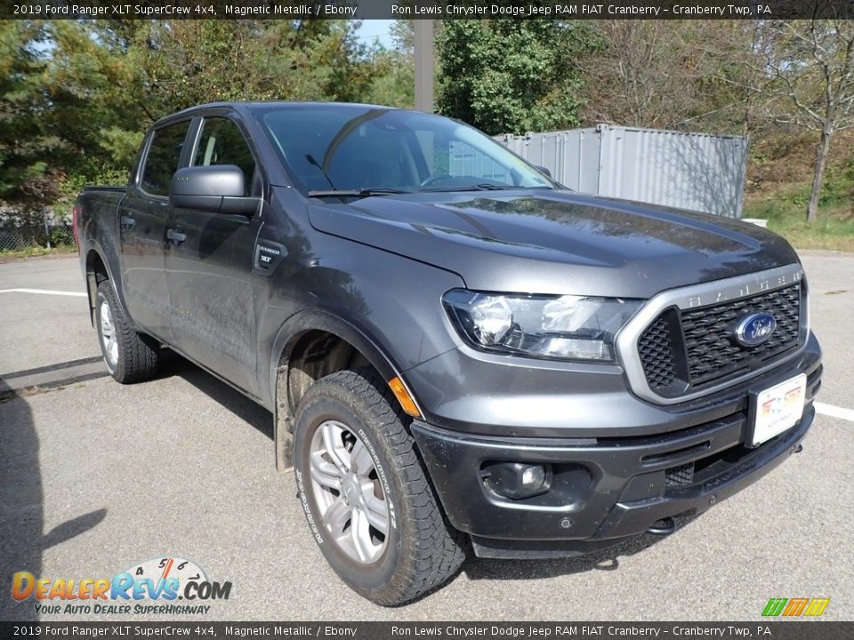 2019 Ford Ranger XLT SuperCrew 4x4 Magnetic Metallic / Ebony Photo #2