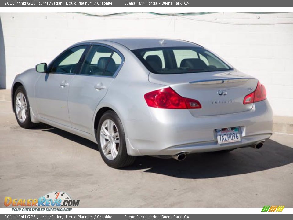 2011 Infiniti G 25 Journey Sedan Liquid Platinum / Graphite Photo #2