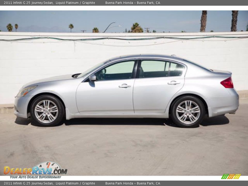 2011 Infiniti G 25 Journey Sedan Liquid Platinum / Graphite Photo #8