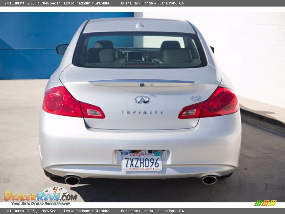 2011 Infiniti G 25 Journey Sedan Liquid Platinum / Graphite Photo #9