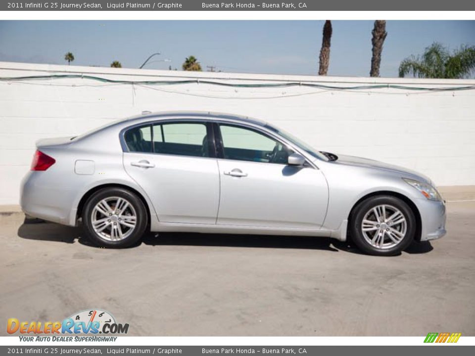 2011 Infiniti G 25 Journey Sedan Liquid Platinum / Graphite Photo #12