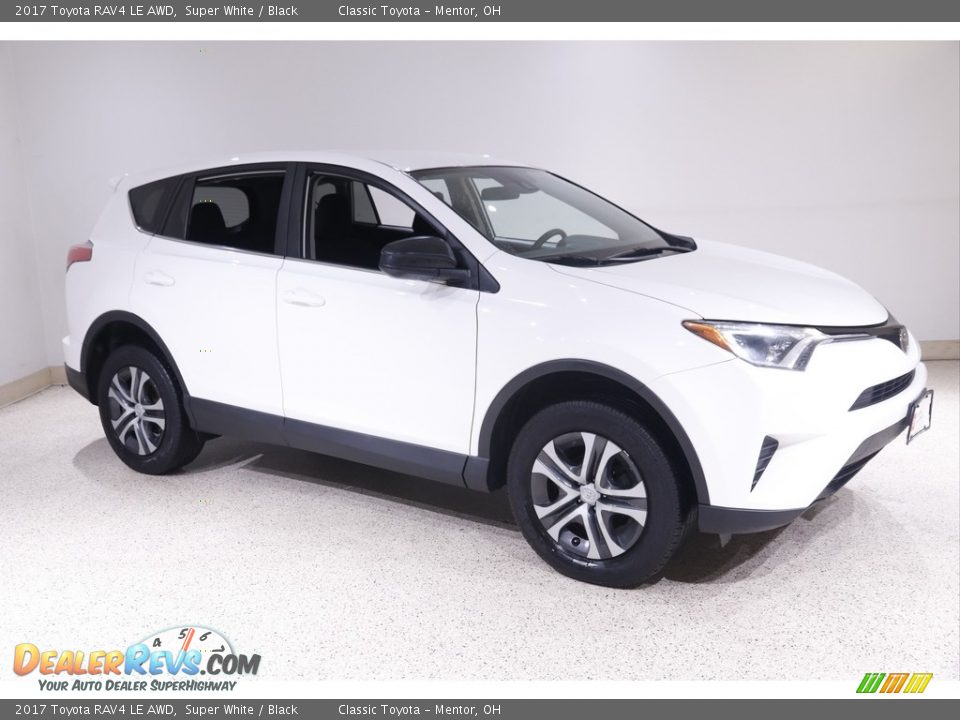 2017 Toyota RAV4 LE AWD Super White / Black Photo #1