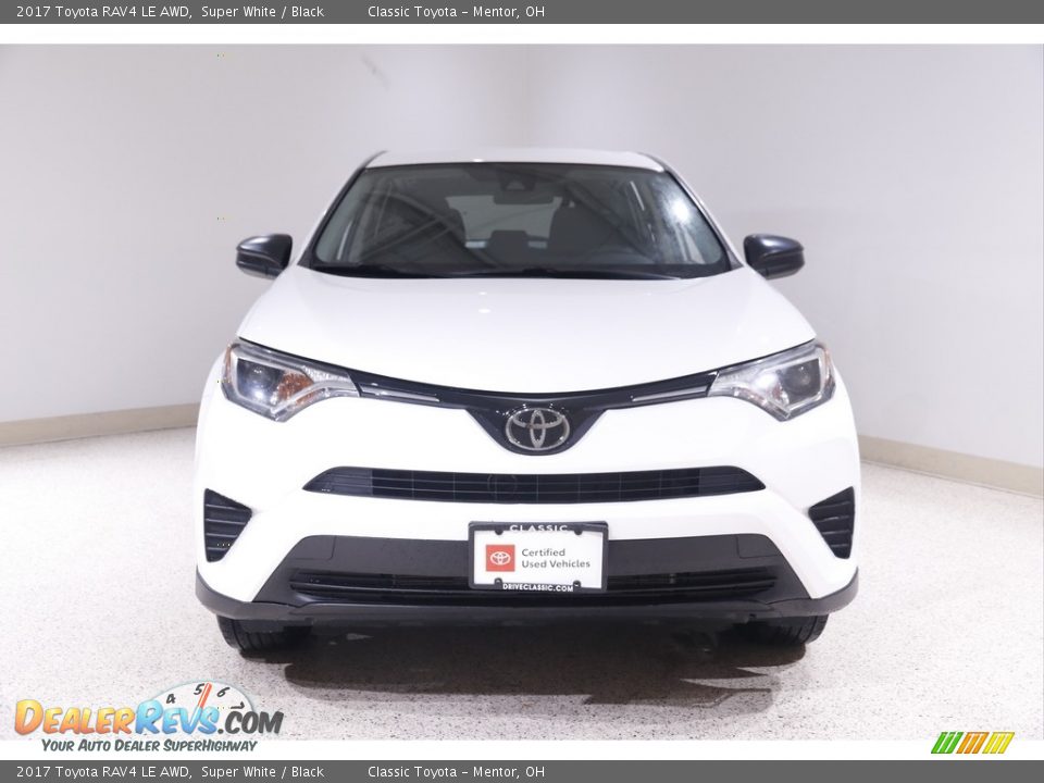 2017 Toyota RAV4 LE AWD Super White / Black Photo #2