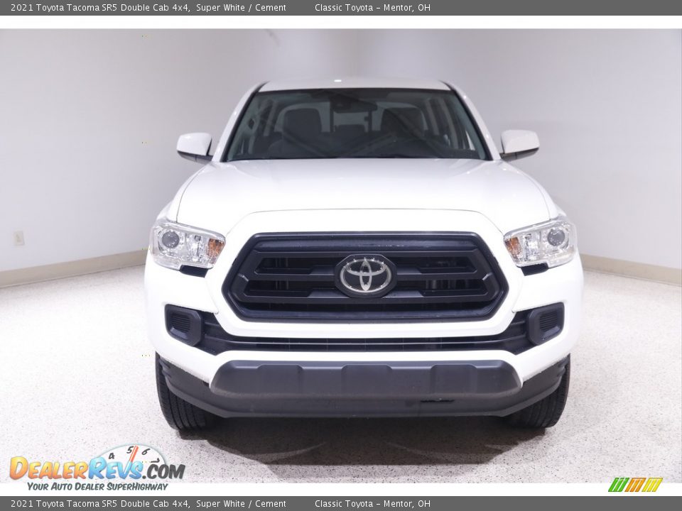 2021 Toyota Tacoma SR5 Double Cab 4x4 Super White / Cement Photo #2