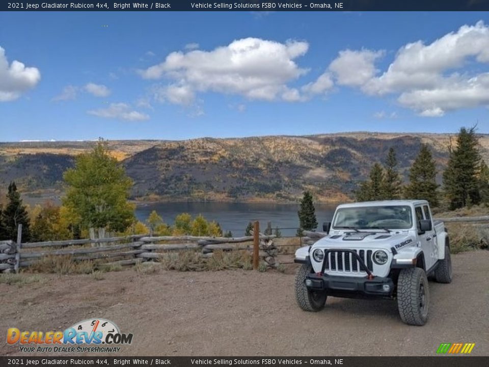 2021 Jeep Gladiator Rubicon 4x4 Bright White / Black Photo #1