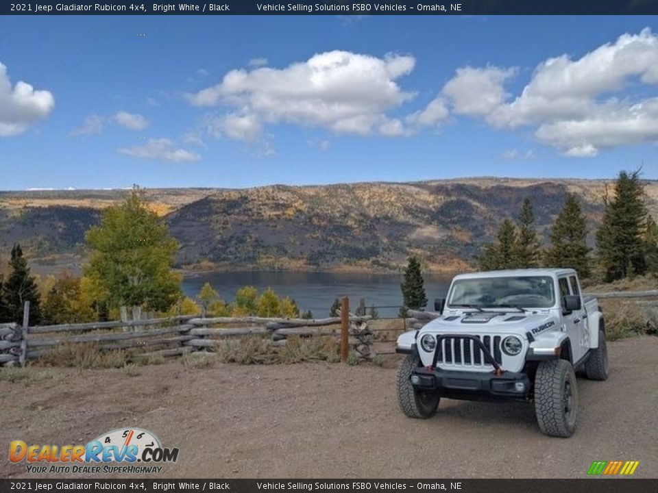 2021 Jeep Gladiator Rubicon 4x4 Bright White / Black Photo #1