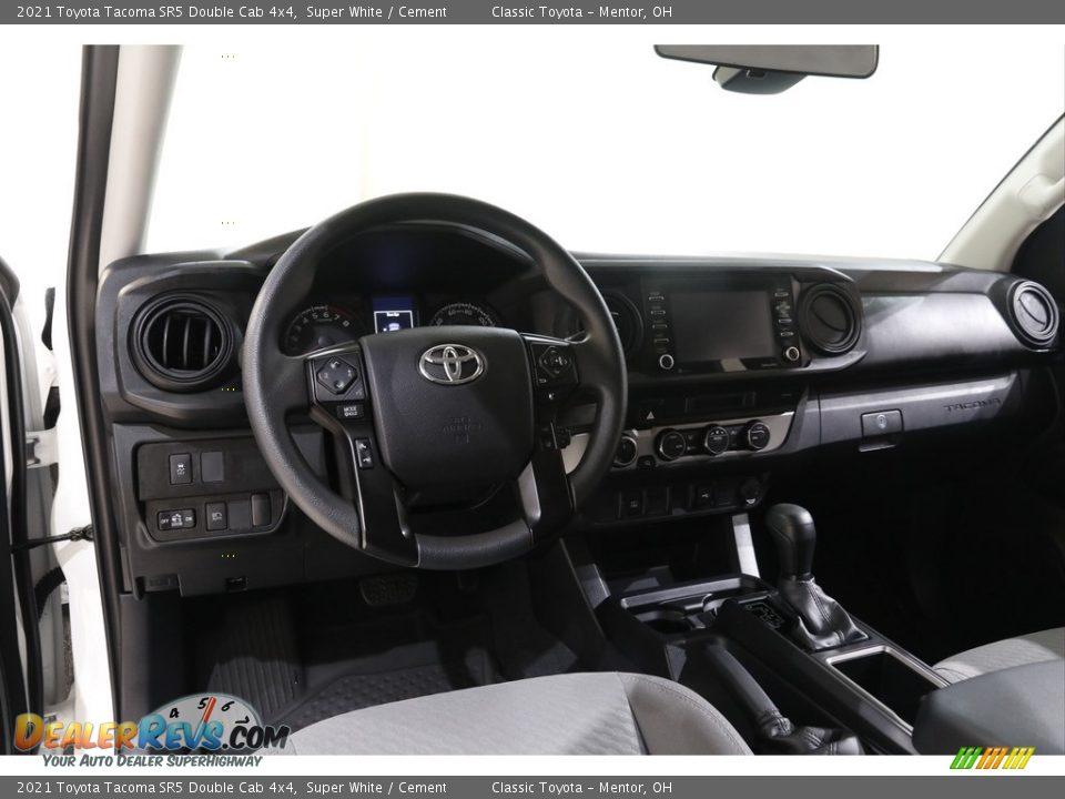 2021 Toyota Tacoma SR5 Double Cab 4x4 Super White / Cement Photo #6