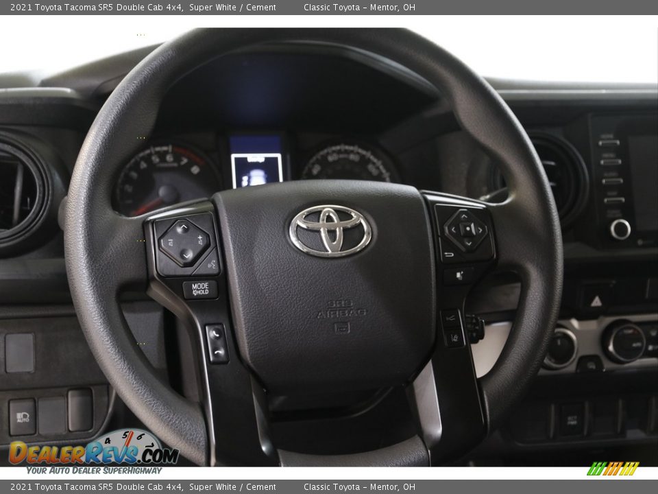 2021 Toyota Tacoma SR5 Double Cab 4x4 Super White / Cement Photo #7