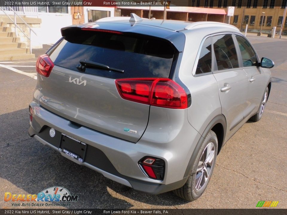 2022 Kia Niro LXS Hybrid Steel Gray / Light Gray Photo #2