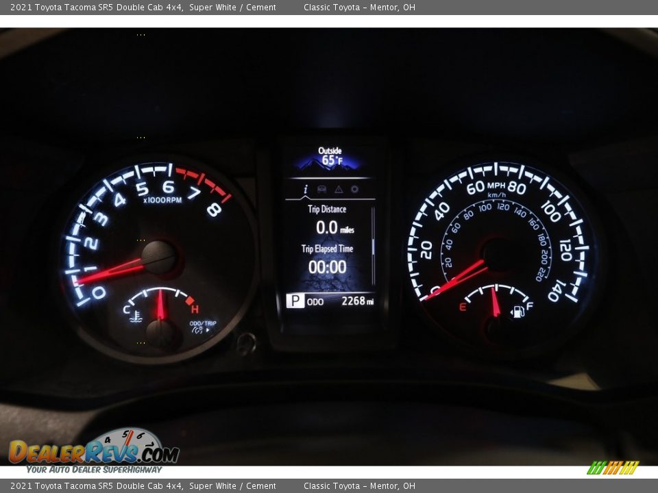 2021 Toyota Tacoma SR5 Double Cab 4x4 Super White / Cement Photo #8