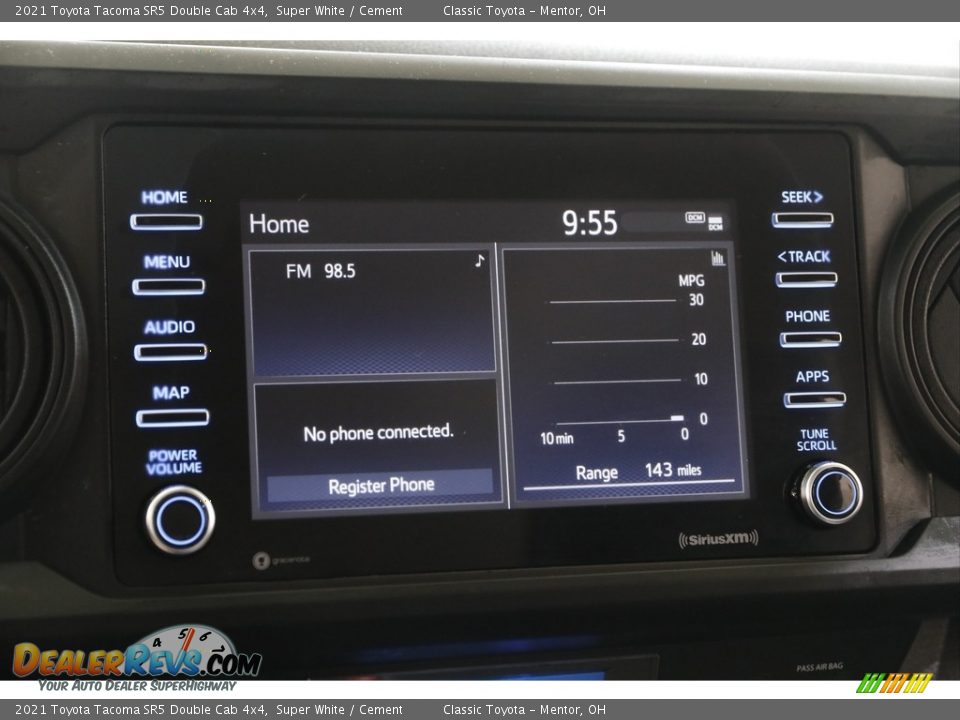 2021 Toyota Tacoma SR5 Double Cab 4x4 Super White / Cement Photo #10