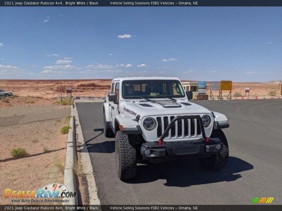 2021 Jeep Gladiator Rubicon 4x4 Bright White / Black Photo #8