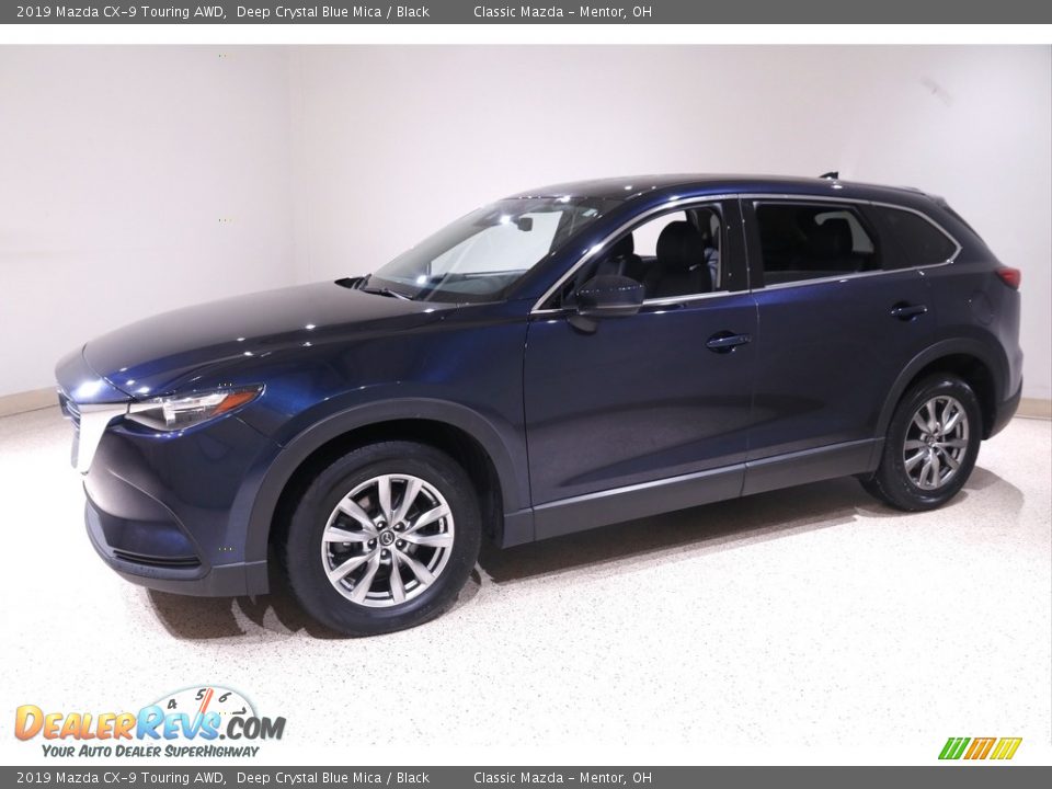 2019 Mazda CX-9 Touring AWD Deep Crystal Blue Mica / Black Photo #3