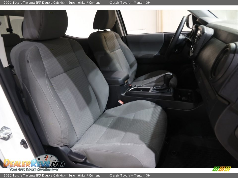 2021 Toyota Tacoma SR5 Double Cab 4x4 Super White / Cement Photo #13