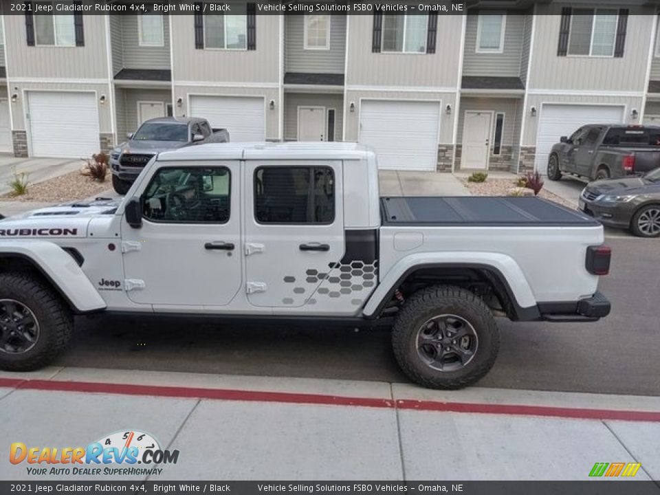 2021 Jeep Gladiator Rubicon 4x4 Bright White / Black Photo #10