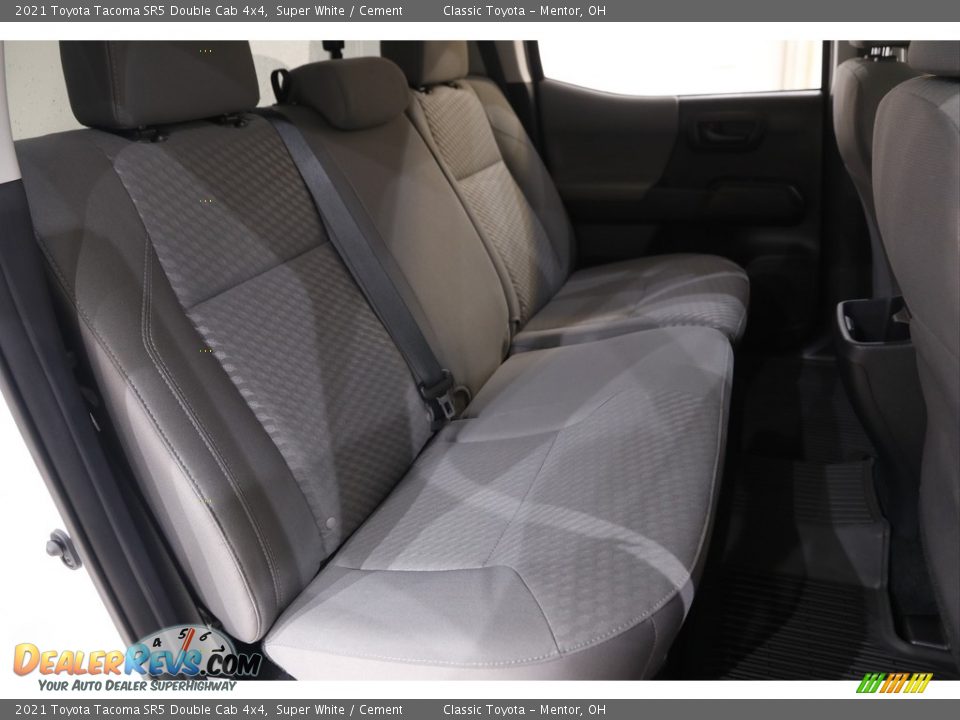 2021 Toyota Tacoma SR5 Double Cab 4x4 Super White / Cement Photo #14