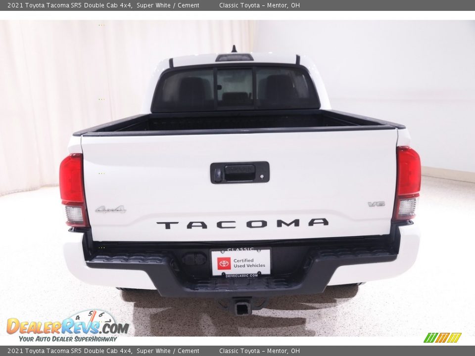 2021 Toyota Tacoma SR5 Double Cab 4x4 Super White / Cement Photo #16