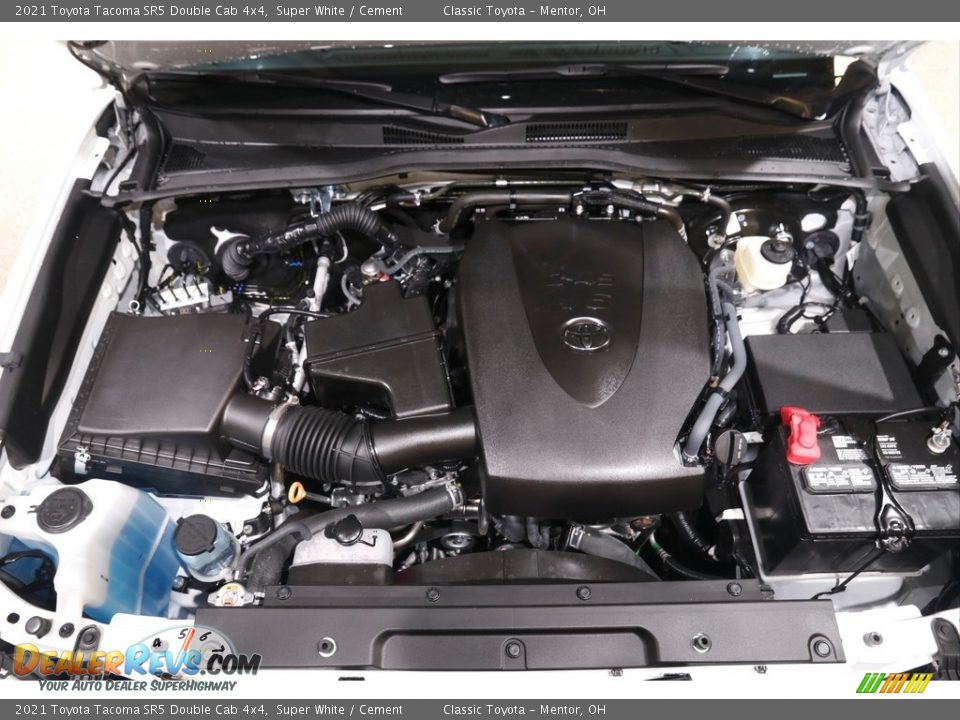 2021 Toyota Tacoma SR5 Double Cab 4x4 Super White / Cement Photo #17