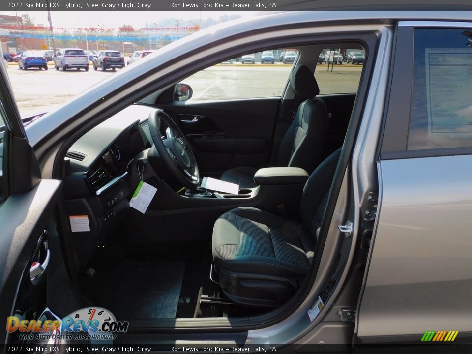 2022 Kia Niro LXS Hybrid Steel Gray / Light Gray Photo #11