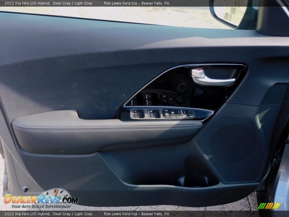2022 Kia Niro LXS Hybrid Steel Gray / Light Gray Photo #14