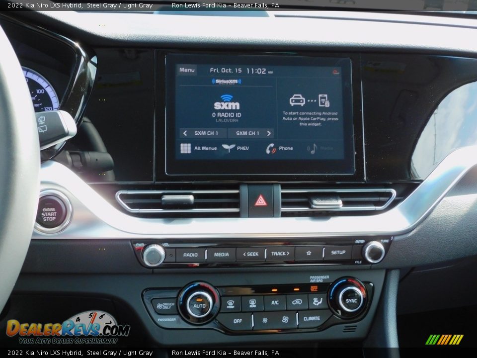 2022 Kia Niro LXS Hybrid Steel Gray / Light Gray Photo #15