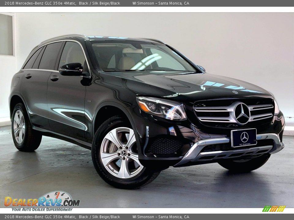 2018 Mercedes-Benz GLC 350e 4Matic Black / Silk Beige/Black Photo #34