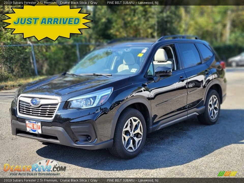 2019 Subaru Forester 2.5i Premium Crystal Black Silica / Gray Photo #1