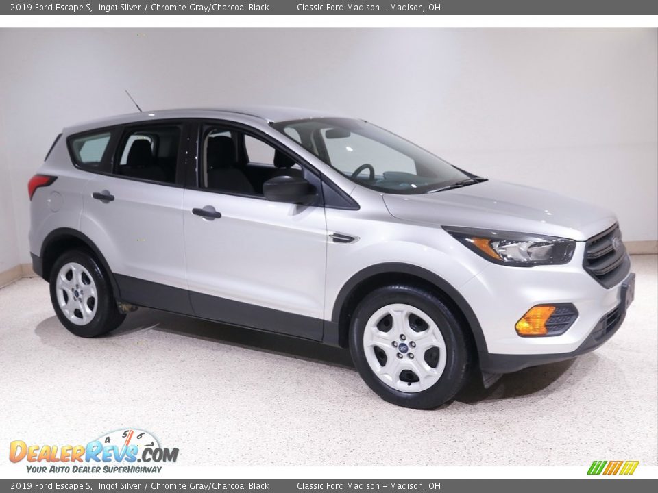 2019 Ford Escape S Ingot Silver / Chromite Gray/Charcoal Black Photo #1
