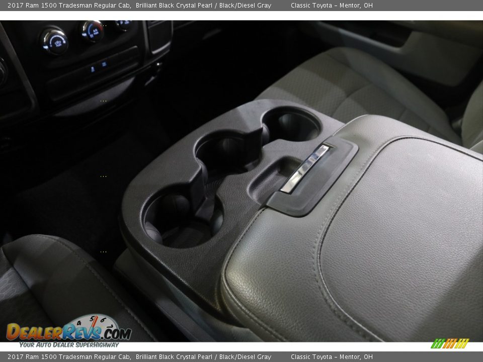 2017 Ram 1500 Tradesman Regular Cab Brilliant Black Crystal Pearl / Black/Diesel Gray Photo #12