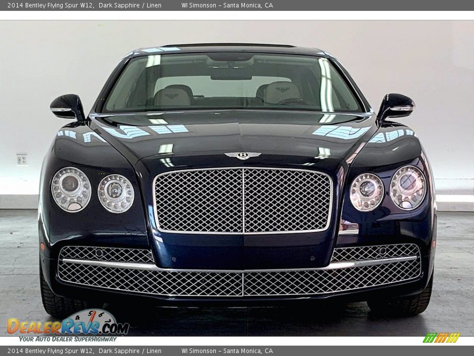 2014 Bentley Flying Spur W12 Dark Sapphire / Linen Photo #2