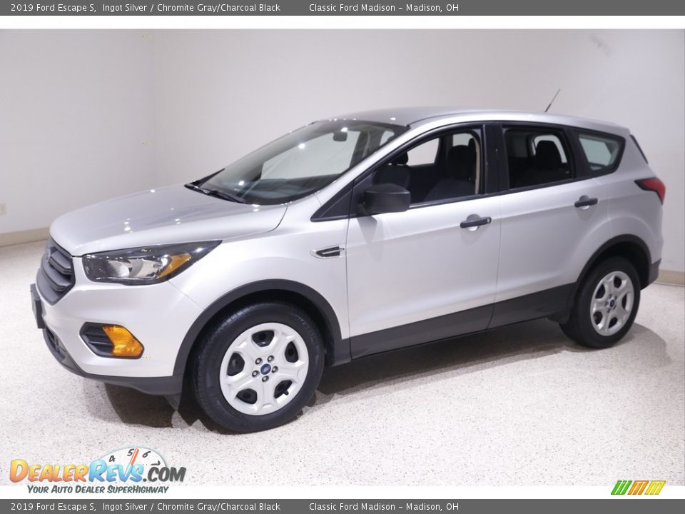 2019 Ford Escape S Ingot Silver / Chromite Gray/Charcoal Black Photo #3