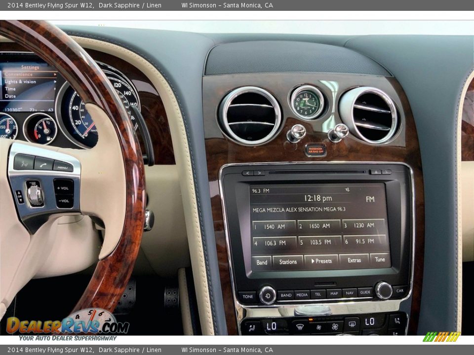 2014 Bentley Flying Spur W12 Dark Sapphire / Linen Photo #5