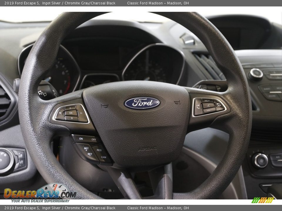 2019 Ford Escape S Ingot Silver / Chromite Gray/Charcoal Black Photo #7