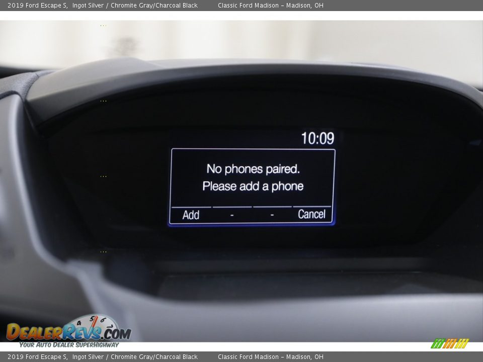 2019 Ford Escape S Ingot Silver / Chromite Gray/Charcoal Black Photo #11