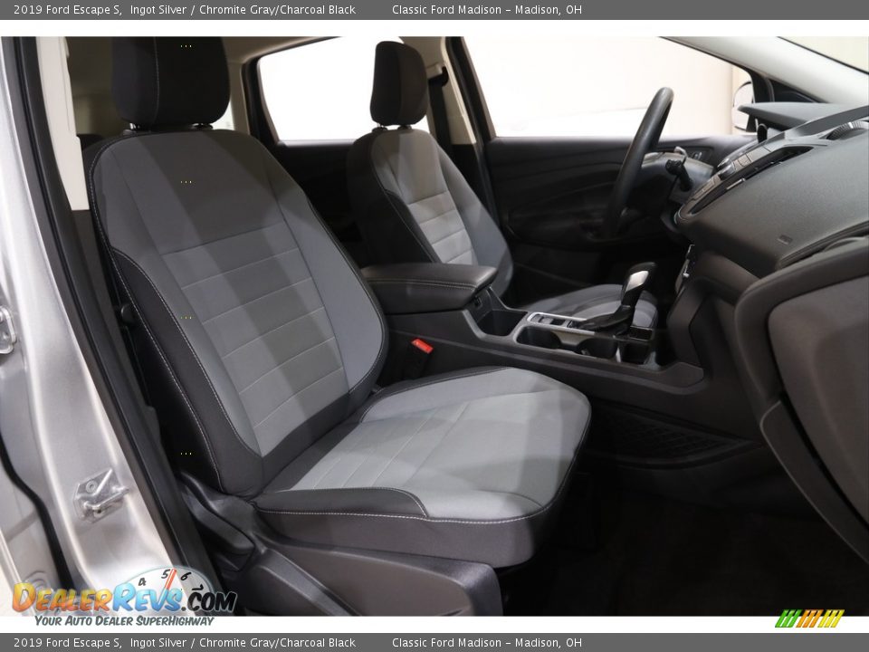 2019 Ford Escape S Ingot Silver / Chromite Gray/Charcoal Black Photo #14