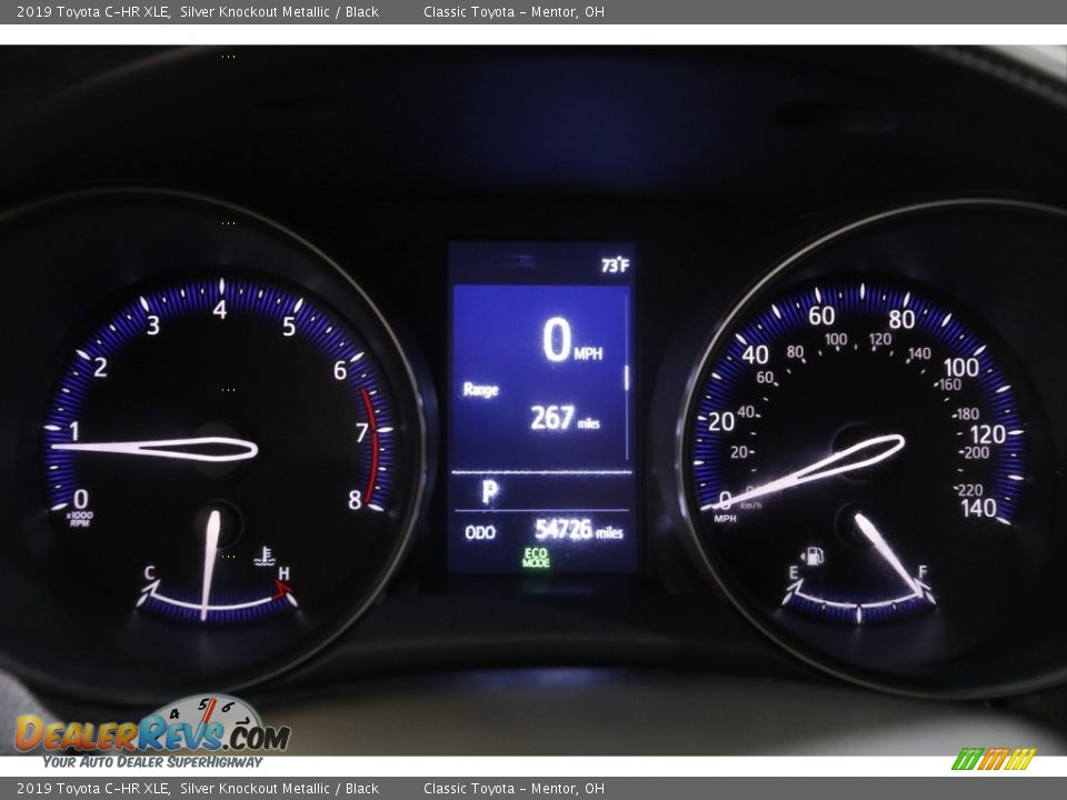 2019 Toyota C-HR XLE Silver Knockout Metallic / Black Photo #8