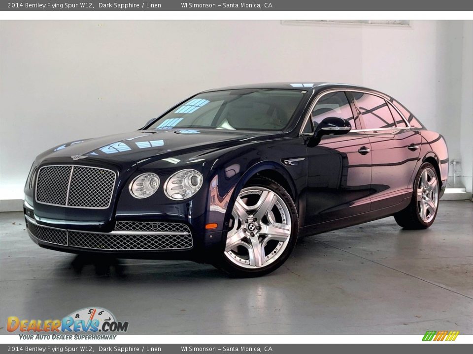 2014 Bentley Flying Spur W12 Dark Sapphire / Linen Photo #12