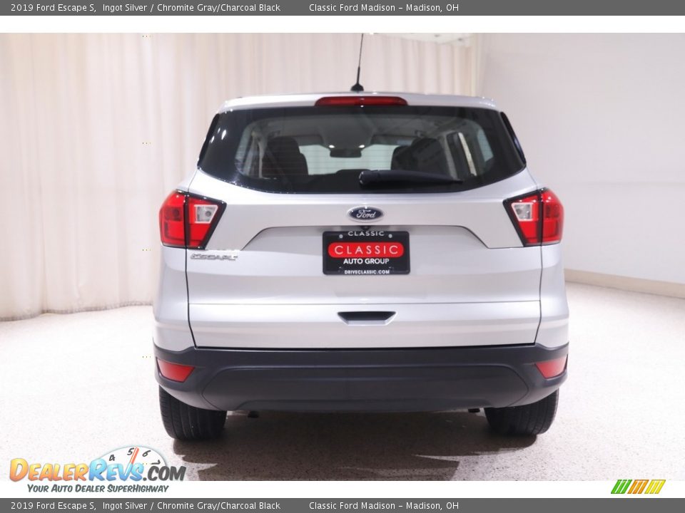 2019 Ford Escape S Ingot Silver / Chromite Gray/Charcoal Black Photo #17
