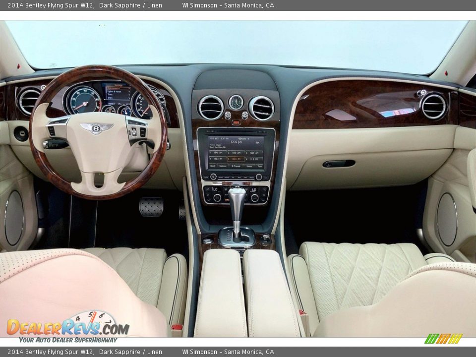 2014 Bentley Flying Spur W12 Dark Sapphire / Linen Photo #15