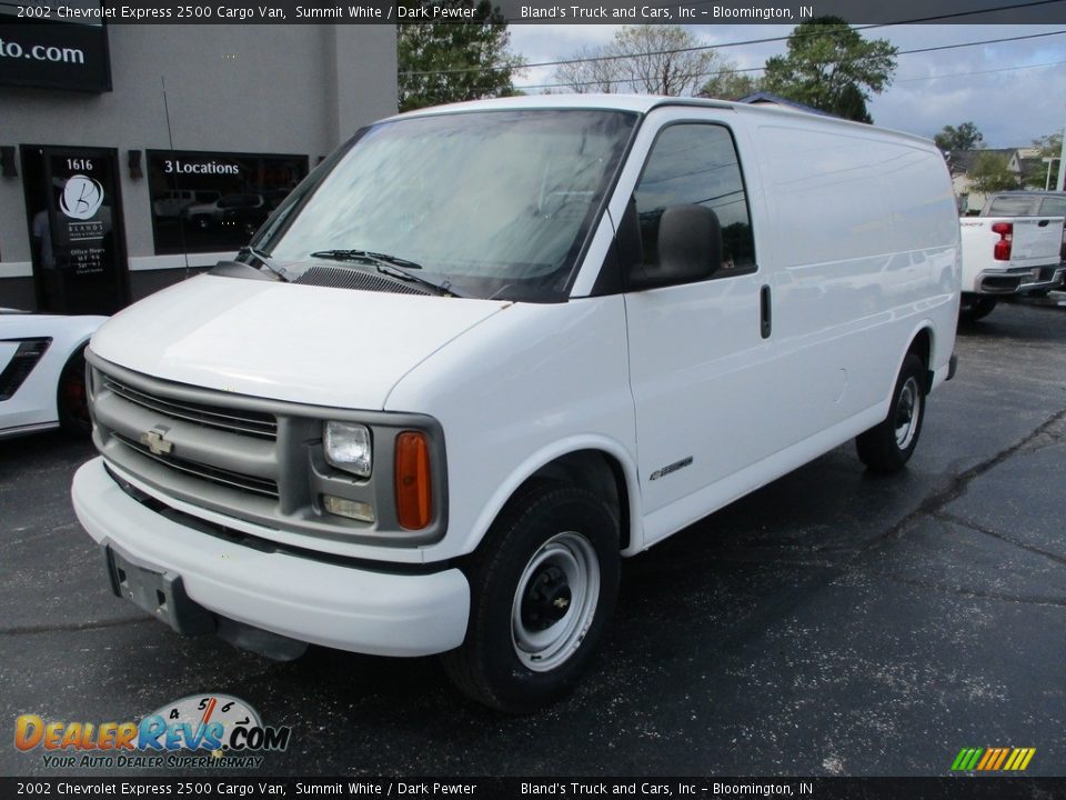 2002 Chevrolet Express 2500 Cargo Van Summit White / Dark Pewter Photo #2