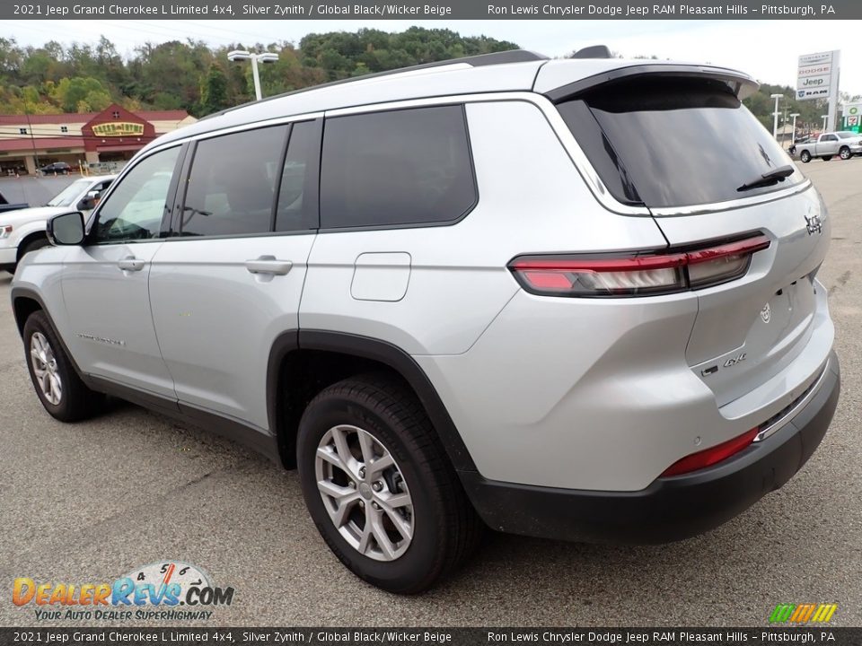 2021 Jeep Grand Cherokee L Limited 4x4 Silver Zynith / Global Black/Wicker Beige Photo #3