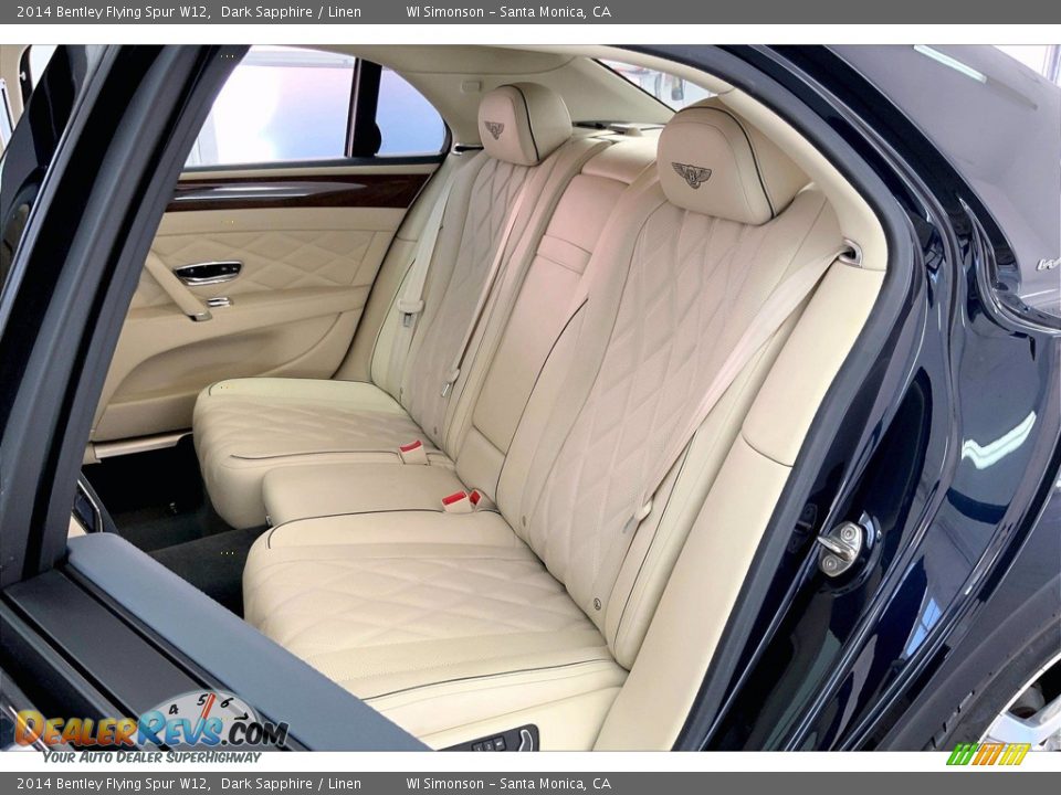 2014 Bentley Flying Spur W12 Dark Sapphire / Linen Photo #20