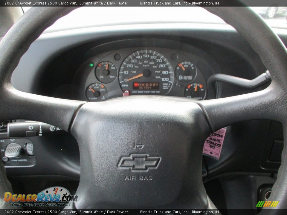2002 Chevrolet Express 2500 Cargo Van Steering Wheel Photo #8