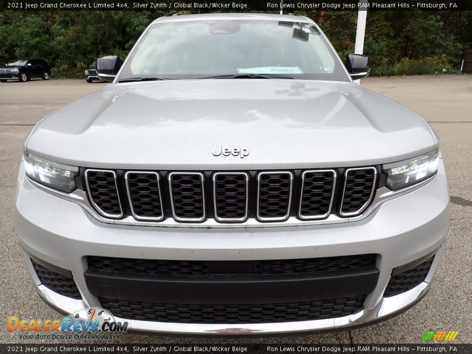 2021 Jeep Grand Cherokee L Limited 4x4 Silver Zynith / Global Black/Wicker Beige Photo #9