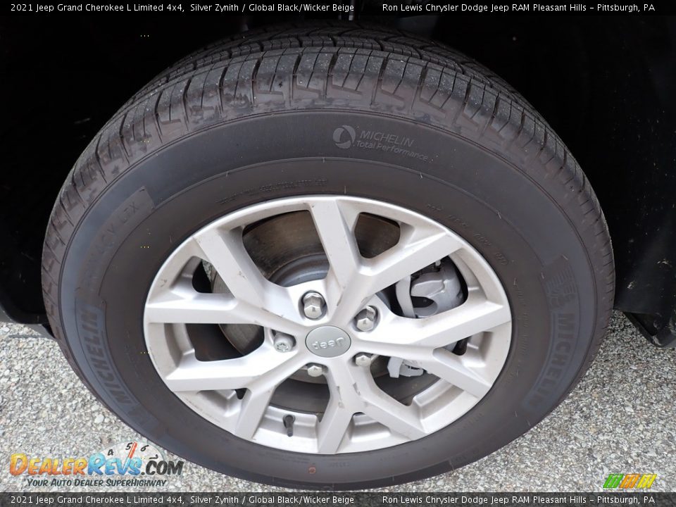 2021 Jeep Grand Cherokee L Limited 4x4 Silver Zynith / Global Black/Wicker Beige Photo #10