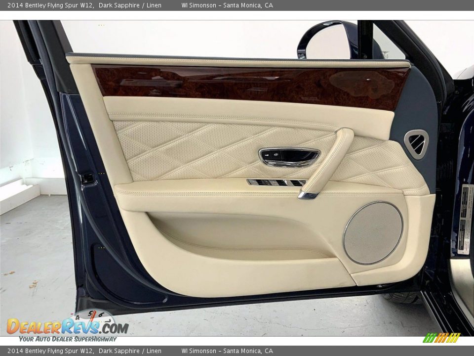 2014 Bentley Flying Spur W12 Dark Sapphire / Linen Photo #26