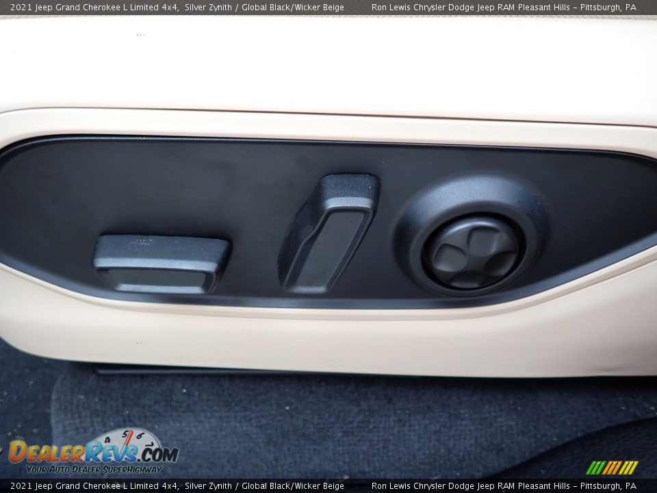 2021 Jeep Grand Cherokee L Limited 4x4 Silver Zynith / Global Black/Wicker Beige Photo #16